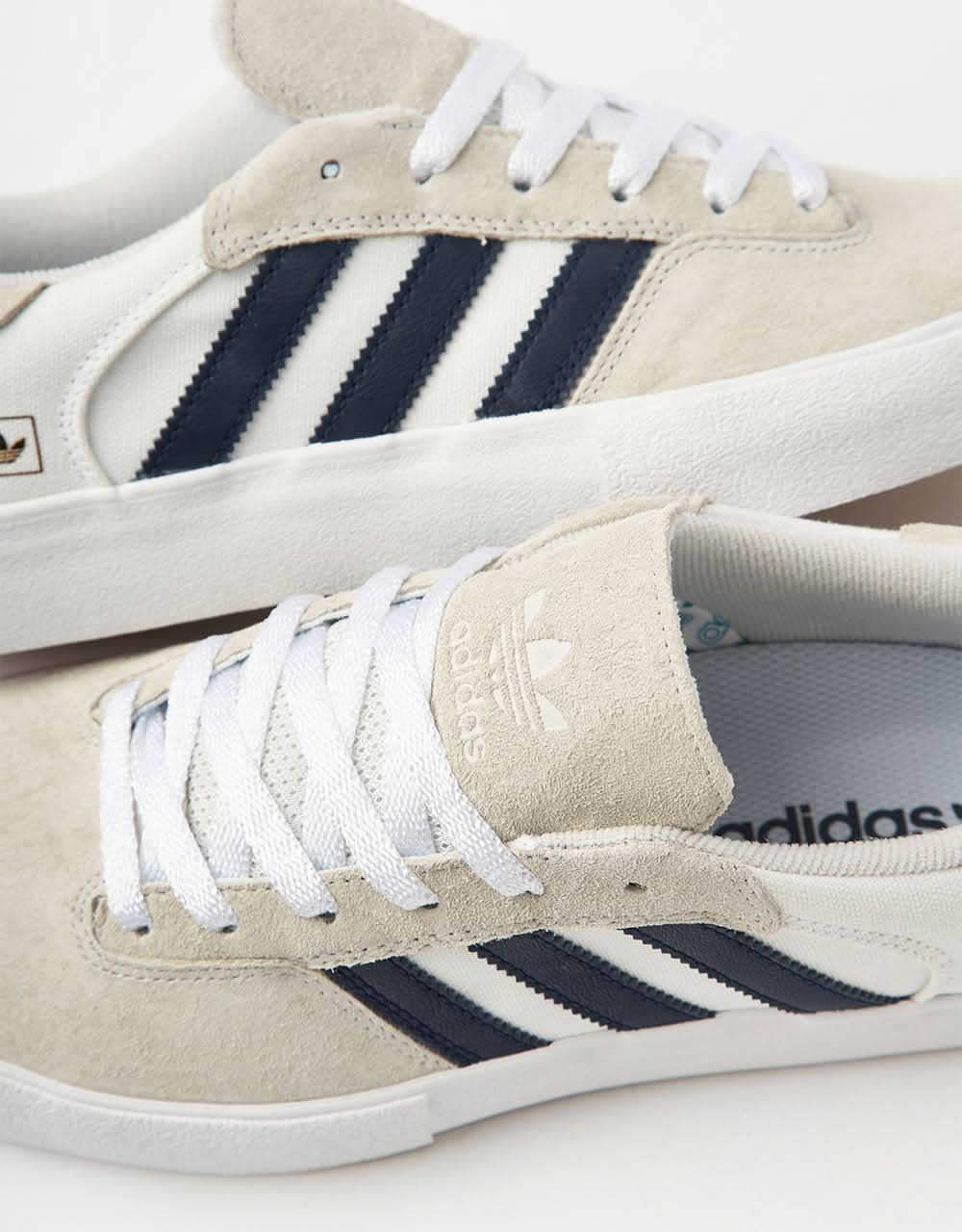 adidas Matchbreak Super Skate Shoes - Crystal White/Collegiate Navy/White - Image 6