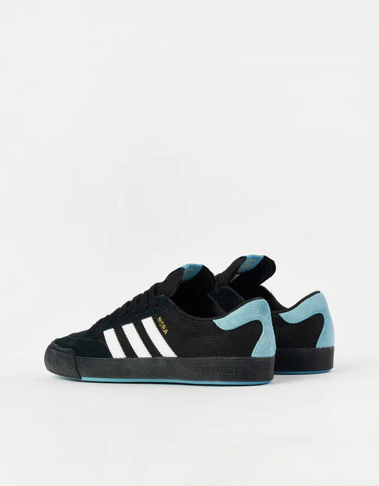 adidas Nora Skate Shoes - Core Black/Ftw White/Gold Metallic - Image 3