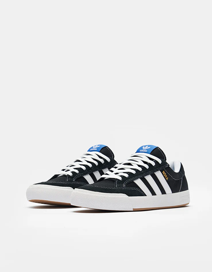 adidas Nora Skate Shoes - Core Black/White/Bluebird - Image 3