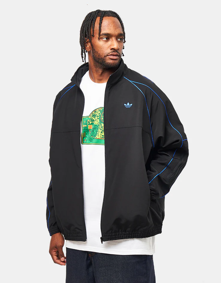 adidas Pre Gazelle Jacket - Black/White/Team Royal Blue - Image 4