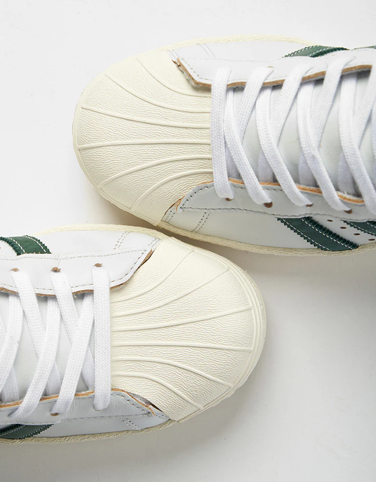 adidas Pro Model 80 ADV Skate Shoes - Crystal White/Collegiate Green/Off White - Image 7