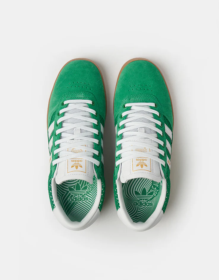 adidas Puig Indoor Skate Shoes - Green/White/Gum - Image 2