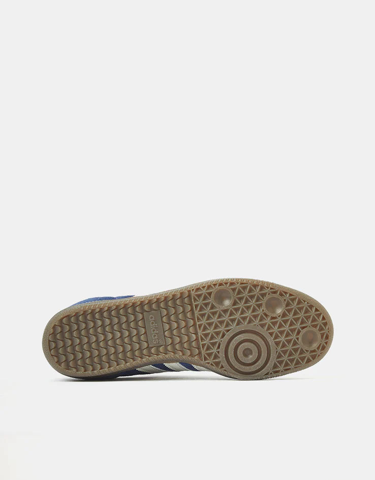 adidas Samba ADV Skate Shoes - Dark Blue/Grey/Gum - Image 5