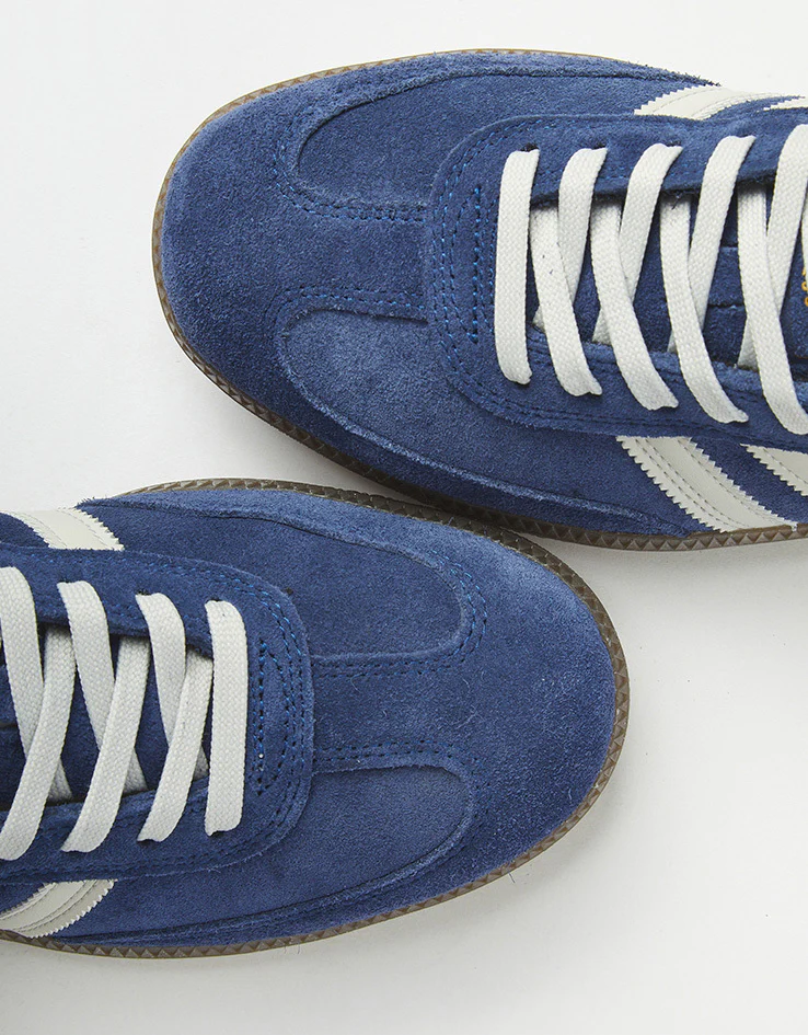 adidas Samba ADV Skate Shoes - Dark Blue/Grey/Gum - Image 7