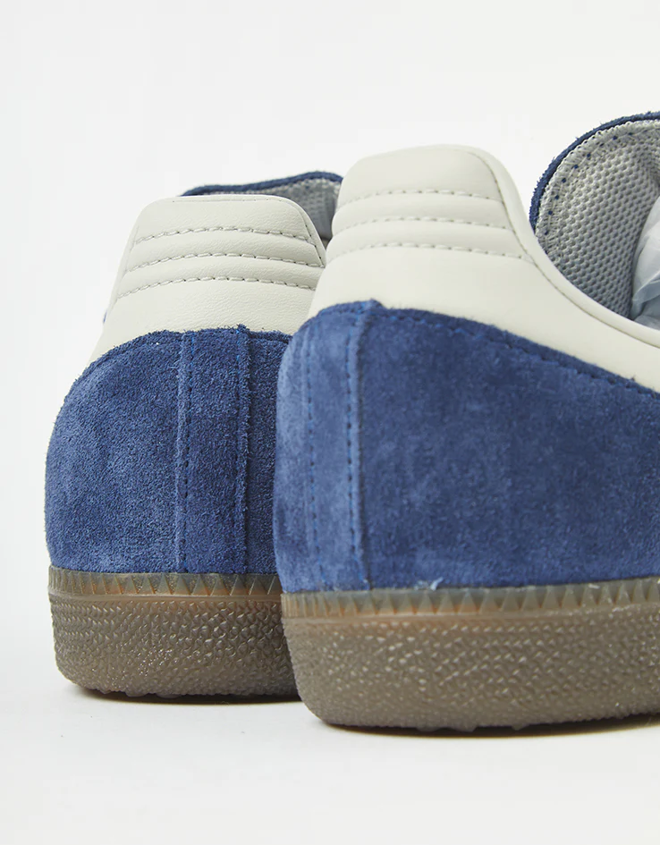adidas Samba ADV Skate Shoes - Dark Blue/Grey/Gum - Image 8