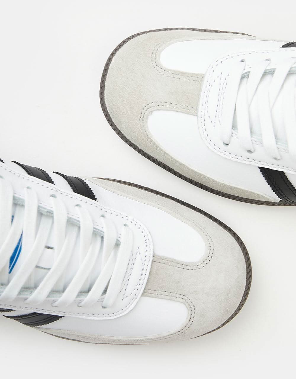 adidas Samba ADV Skate Shoes - White/Core Black/Gum - Image 5