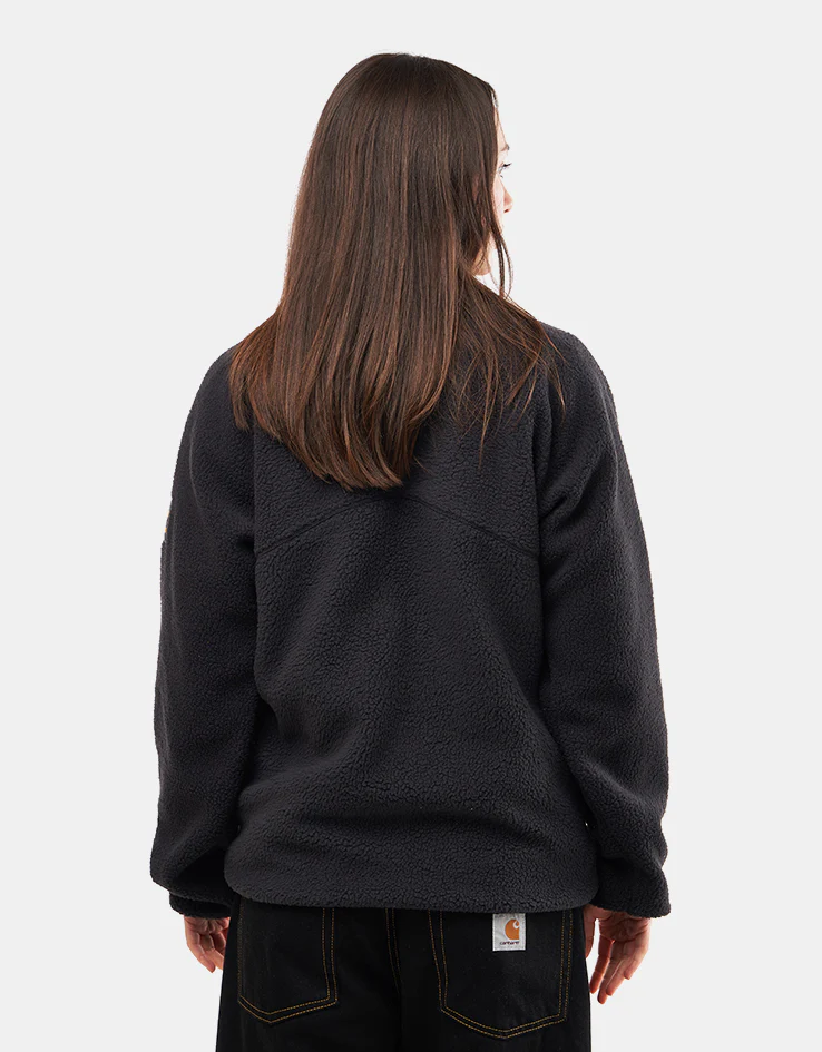 adidas Sherpa Full Zip Fleece Jacket - Black/Active Gold - Image 10