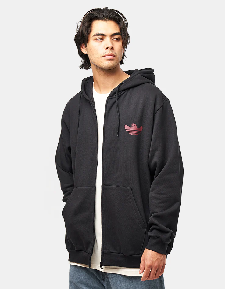 adidas Shmangry Zip Hoodie - Black/Shadow Red - Image 3