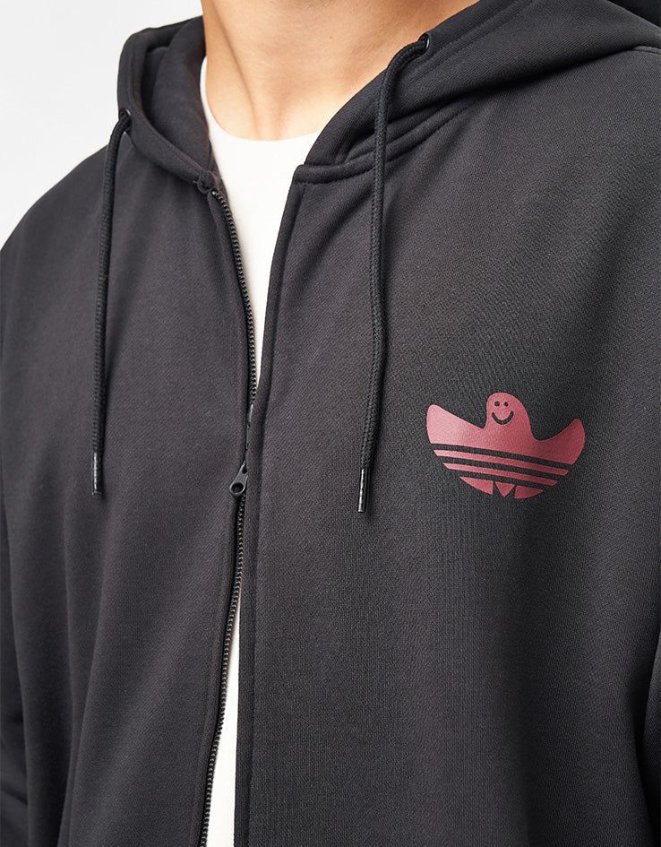 adidas Shmangry Zip Hoodie - Black/Shadow Red - Image 4