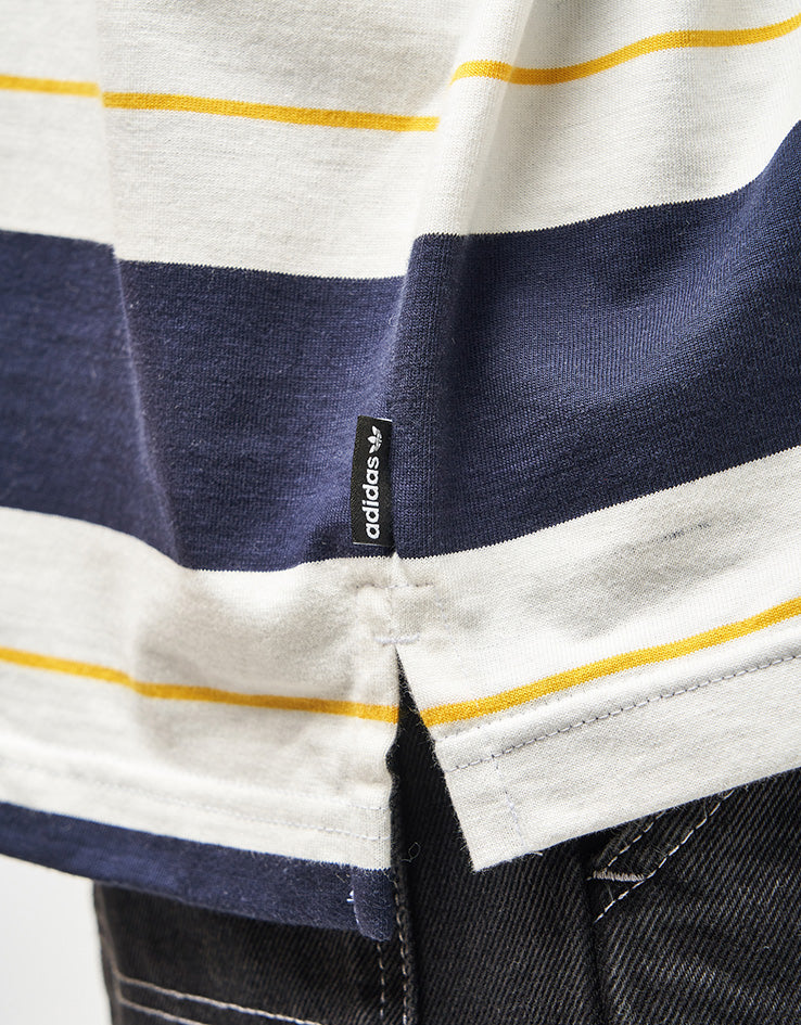 adidas Shmoo Rugby Shirt - Legacy Ink/White - Image 5