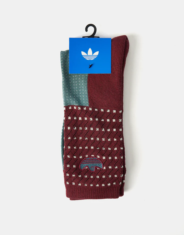adidas Shmoofoil Disorder Socks - Shadow Red - Image 4