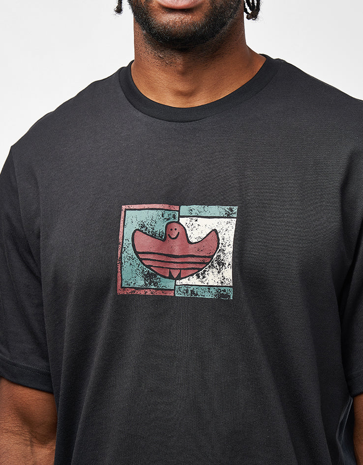 adidas Shmoohaus T-Shirt - Black/Shadow Red - Image 3