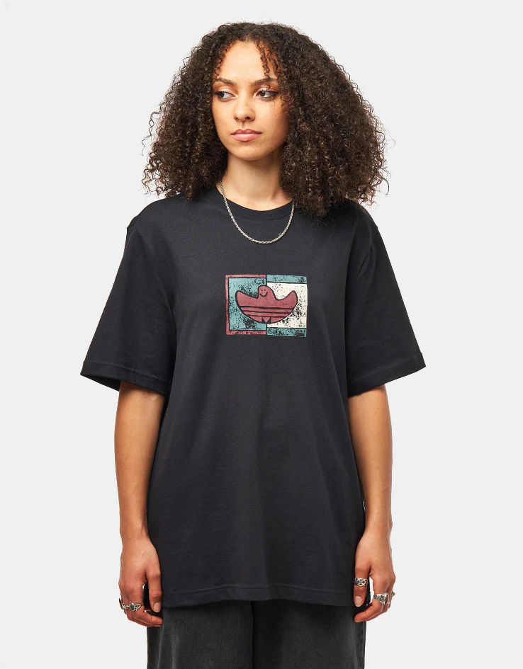 adidas Shmoohaus T-Shirt - Black/Shadow Red - Image 4
