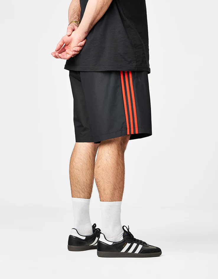 adidas Skate Water Shorts - Black/White/Red - Image 2