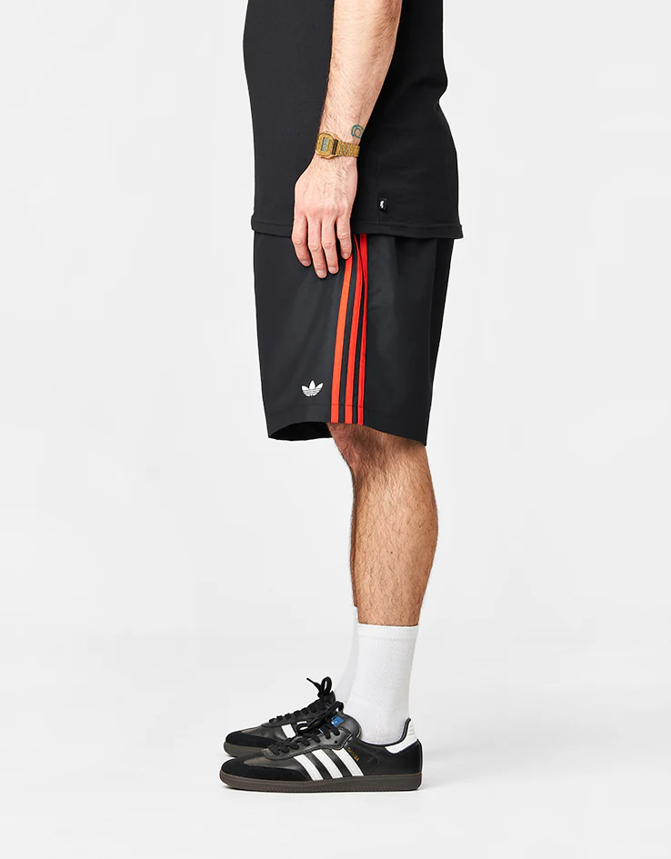 adidas Skate Water Shorts - Black/White/Red - Image 3
