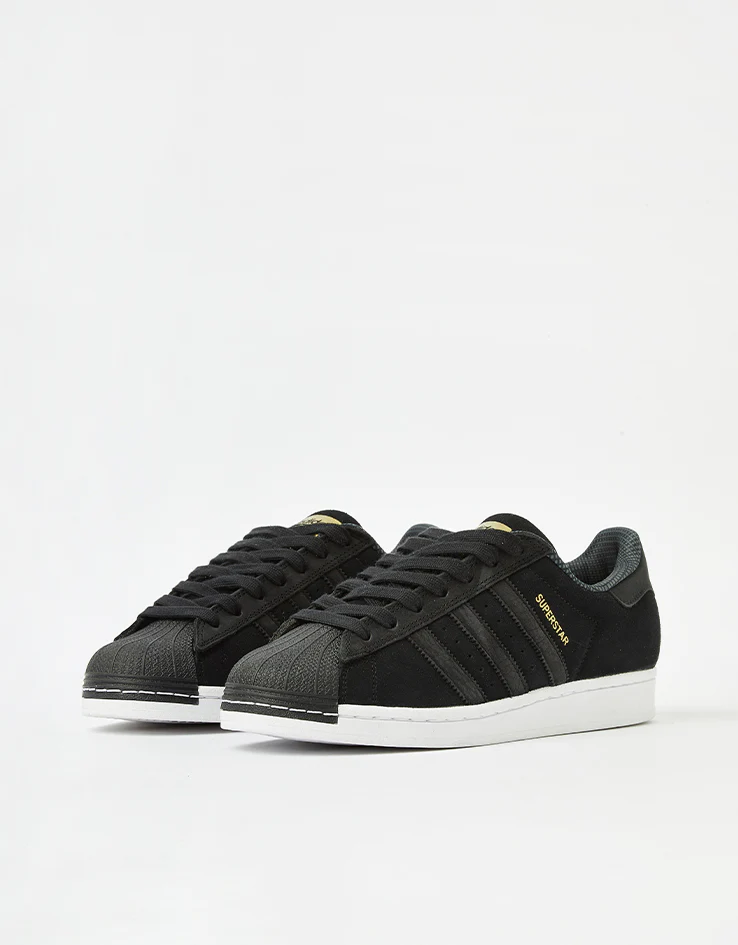 adidas Superstar ADV Skate Shoes - Core Black/Core Black/White - Image 3