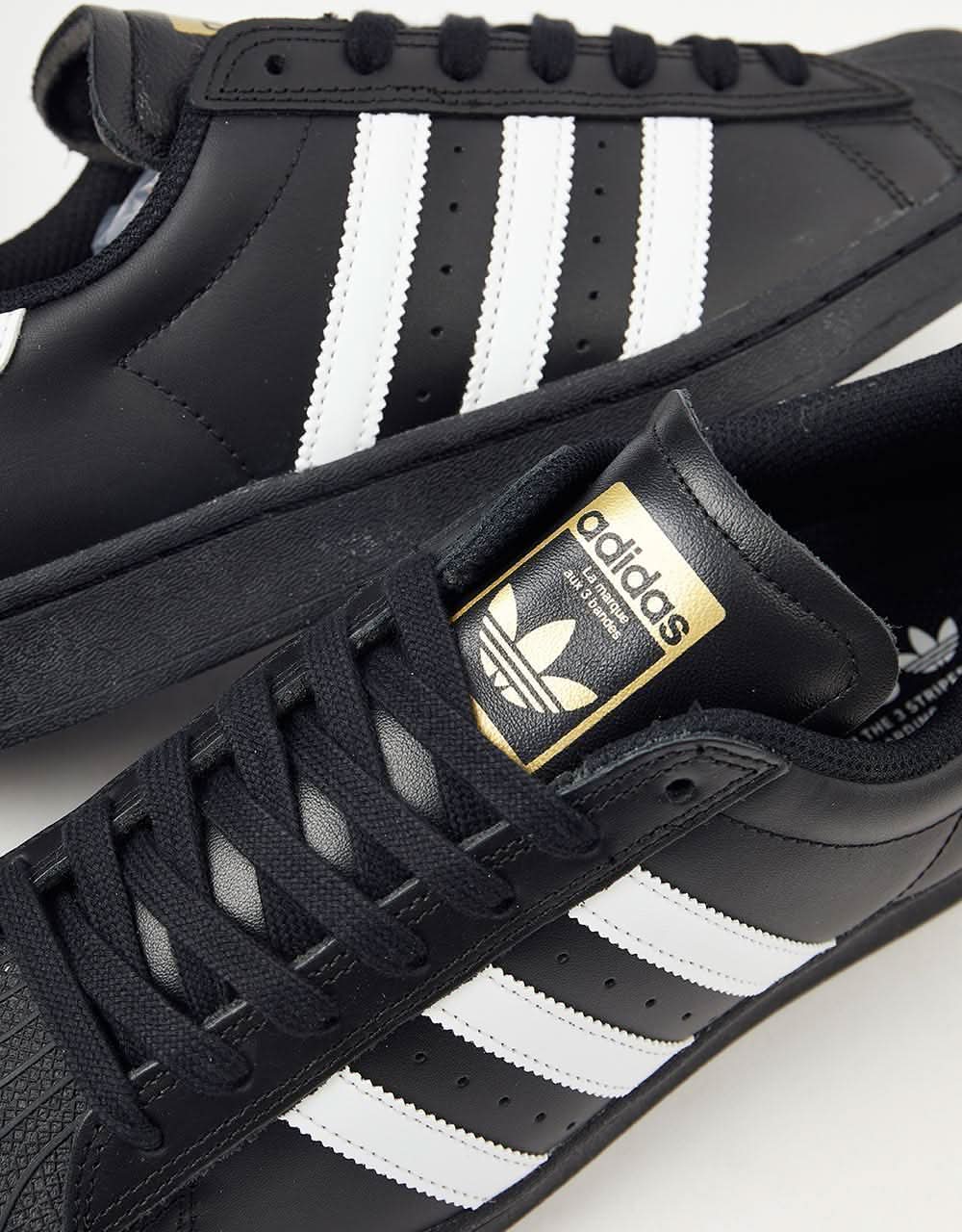 adidas Superstar ADV Skate Shoes - Core Black/White/White - Image 5