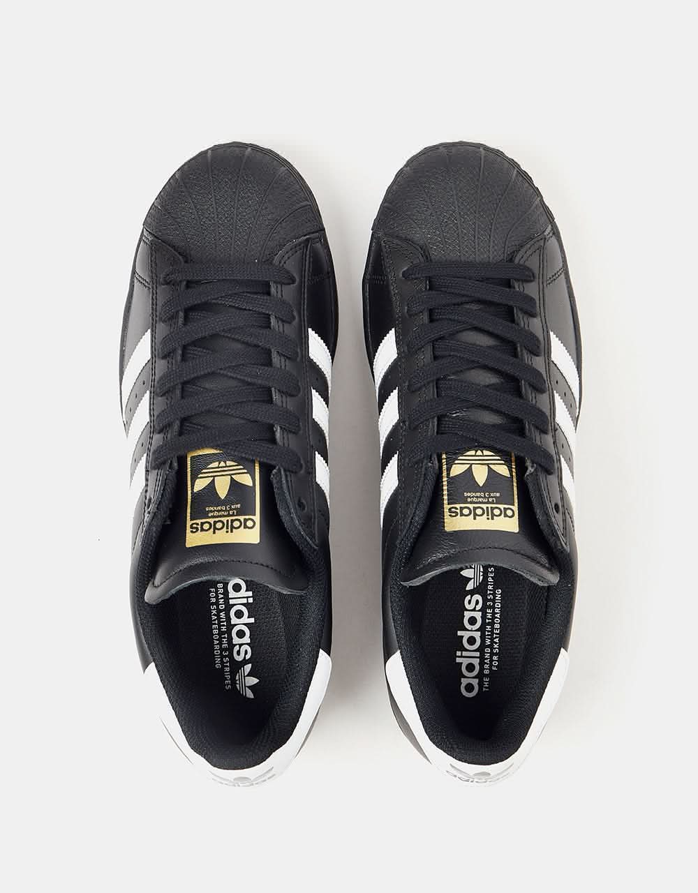 adidas Superstar ADV Skate Shoes - Core Black/White/White - Image 6