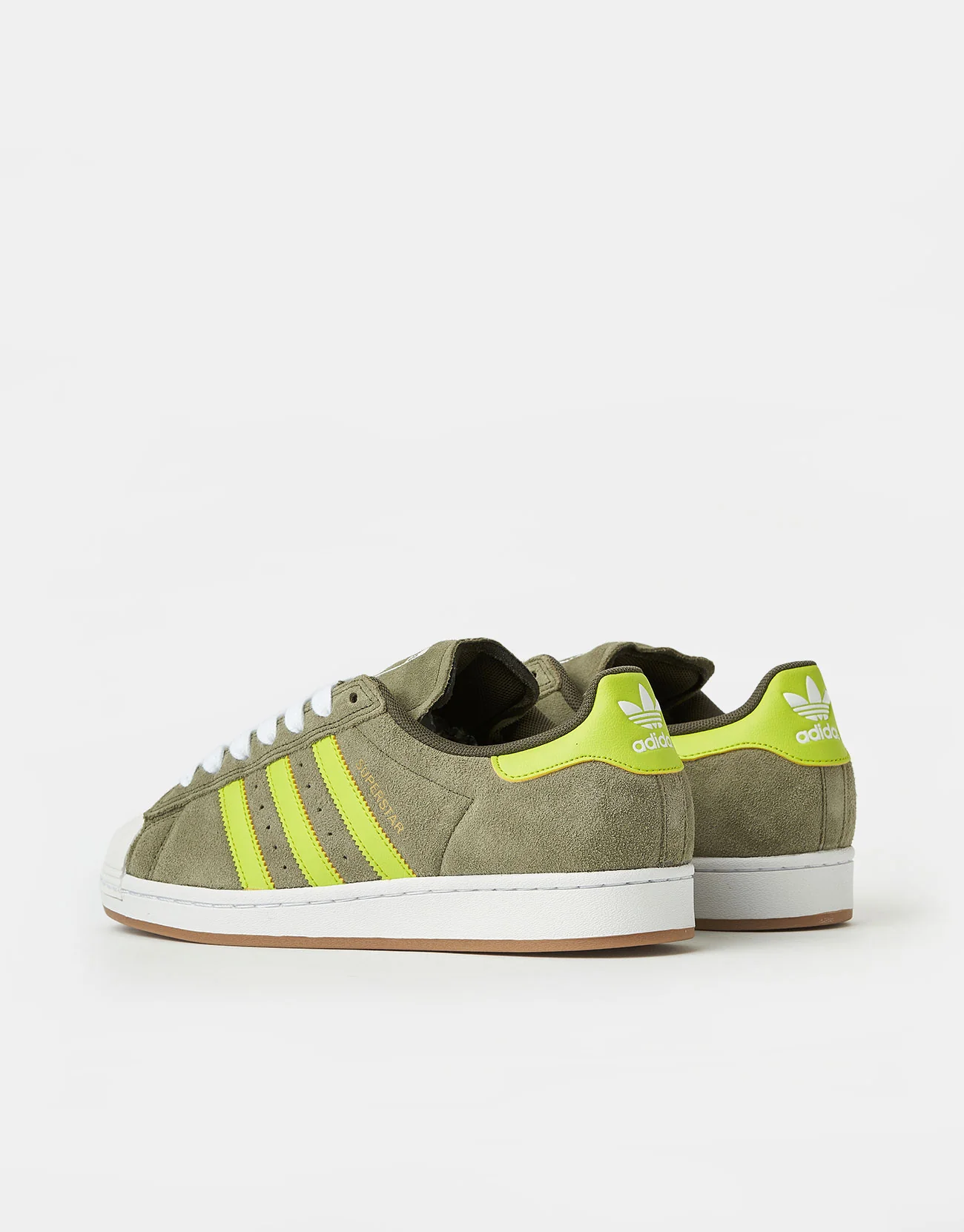 adidas Superstar ADV Skate Shoes - Olive Strata/Semi Solar Yellow/Gold - Image 4