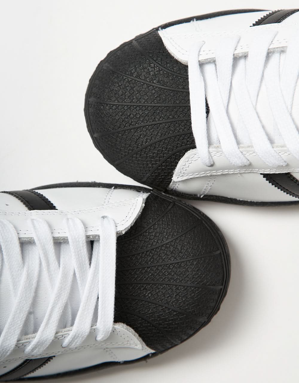 adidas Superstar ADV Skate Shoes - White/Core Black/Core Black - Image 5