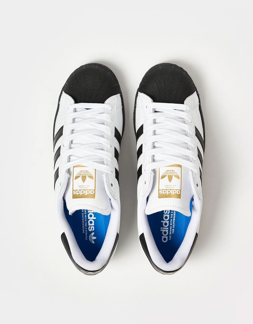 adidas Superstar ADV Skate Shoes - White/Core Black/Core Black - Image 6