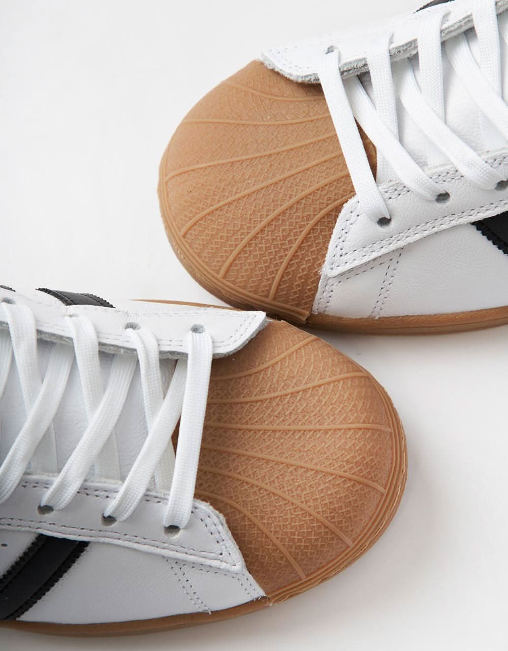 adidas Superstar ADV Skate Shoes - White/Core Black/Gum - Image 5