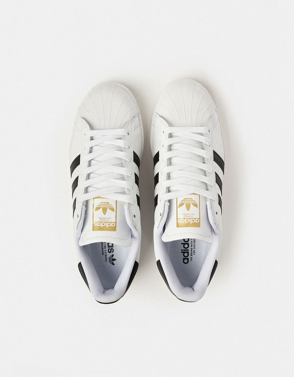 adidas Superstar ADV Skate Shoes - White/Core Black/White - Image 3
