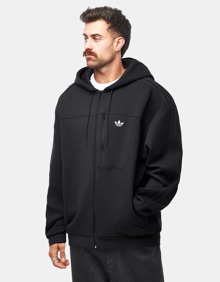 adidas Tech Fleece Jacket - Black/White