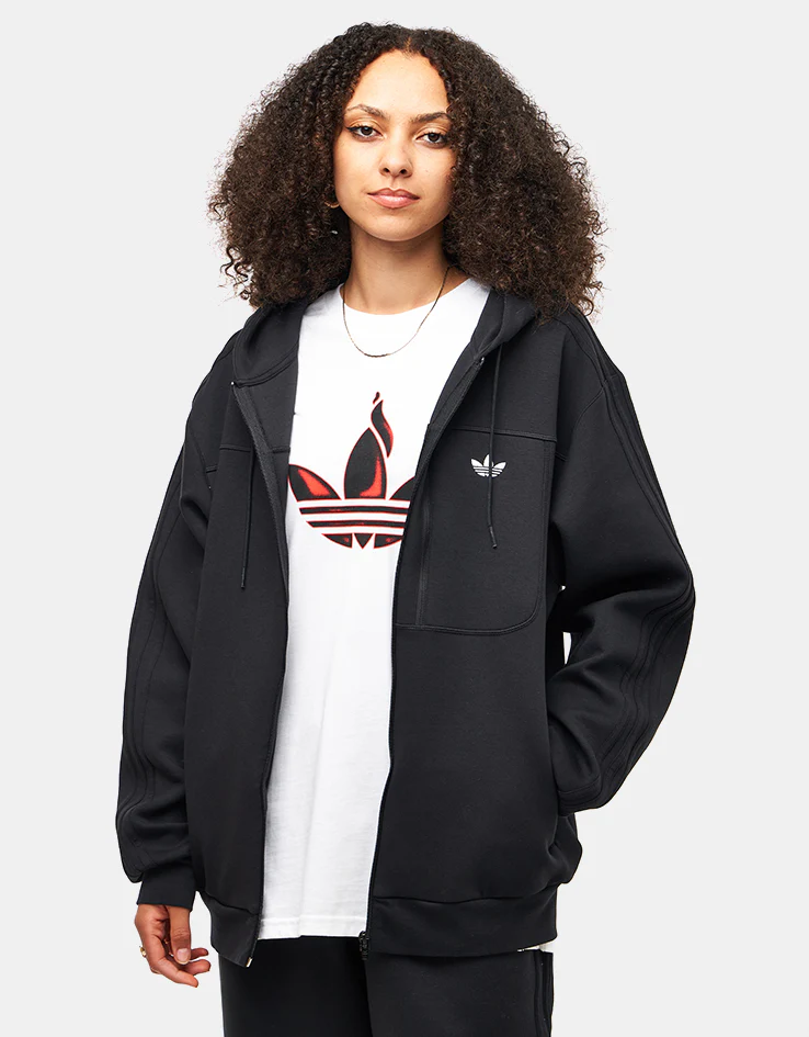 adidas Tech Fleece Jacket - Black/White - Image 8