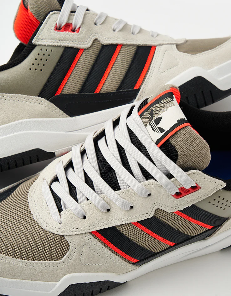 adidas Tekkira Cup Skate Shoes - Orbit Grey/Core Black/Solar Red - Image 6