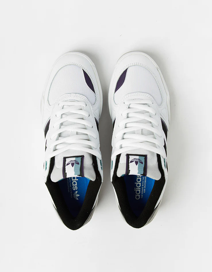 adidas Tekkira Cup Skate Shoes - White/Core Black/Aurora Plum - Image 2