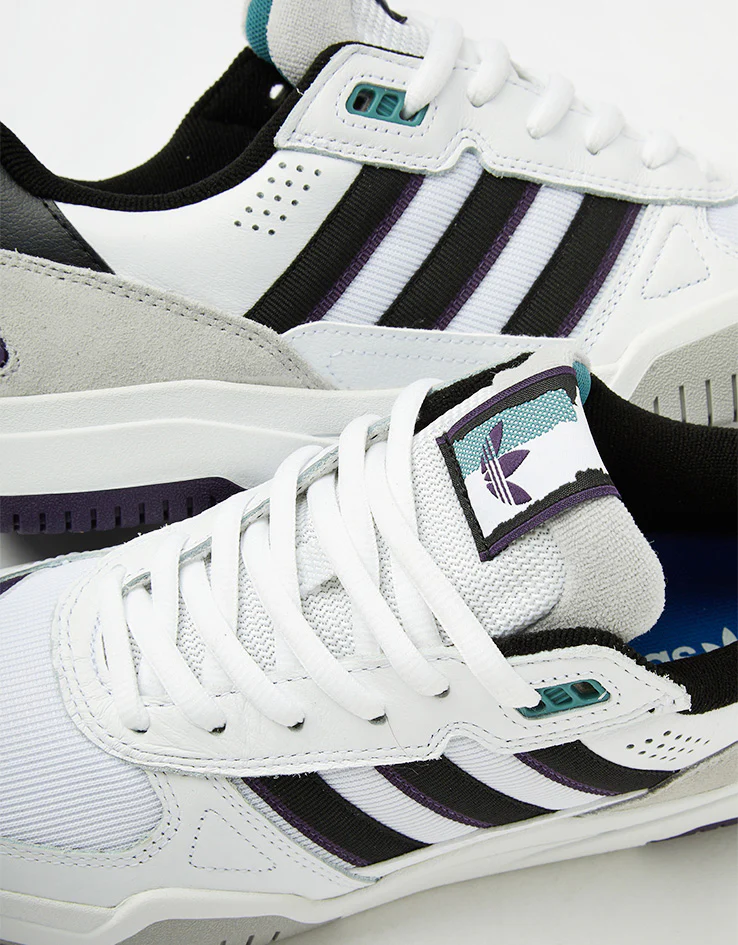 adidas Tekkira Cup Skate Shoes - White/Core Black/Aurora Plum - Image 5