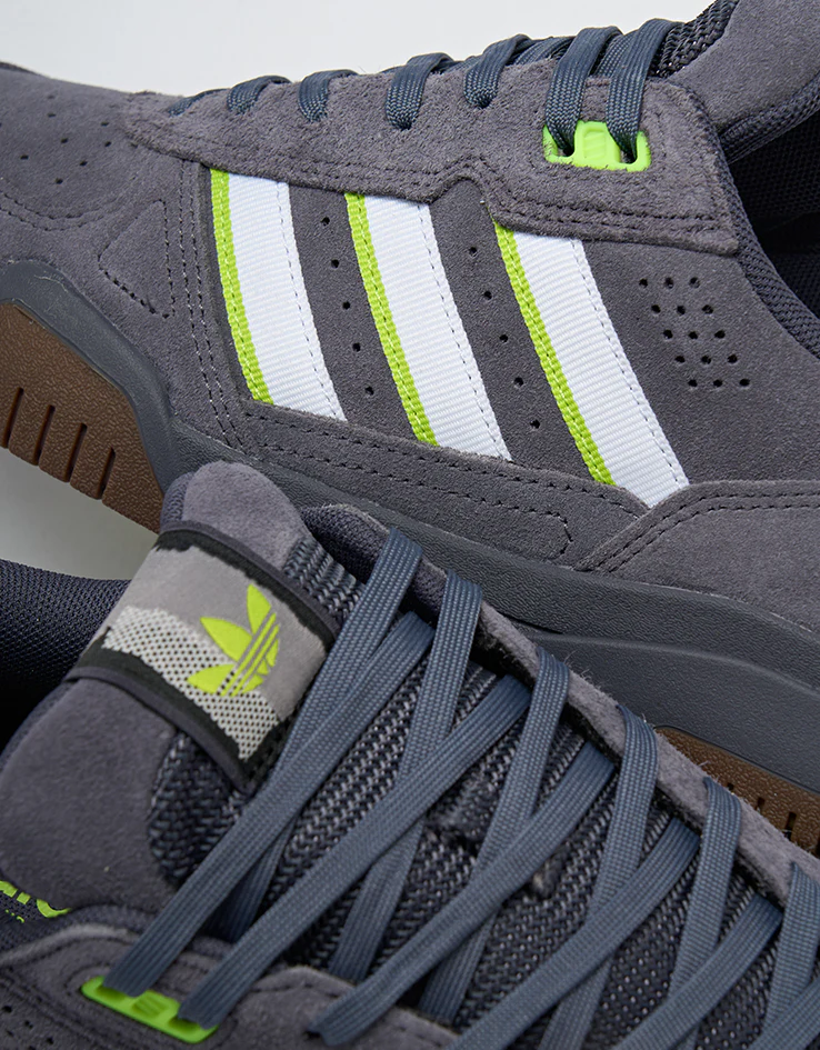 adidas Tekkira Cup Skate Shoes - Aurora Onix/White/Solar Slime - Image 6