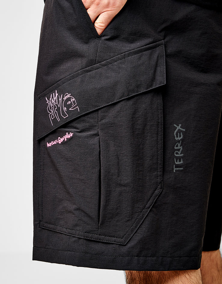 adidas Terrex x Gonz Shmoofoil Cargo Shorts - Black - Image 5