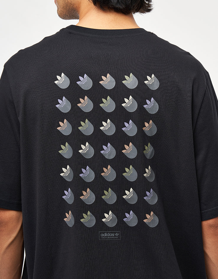 adidas Trefoil Shadow T-Shirt - Black/Olive Strata - Image 3