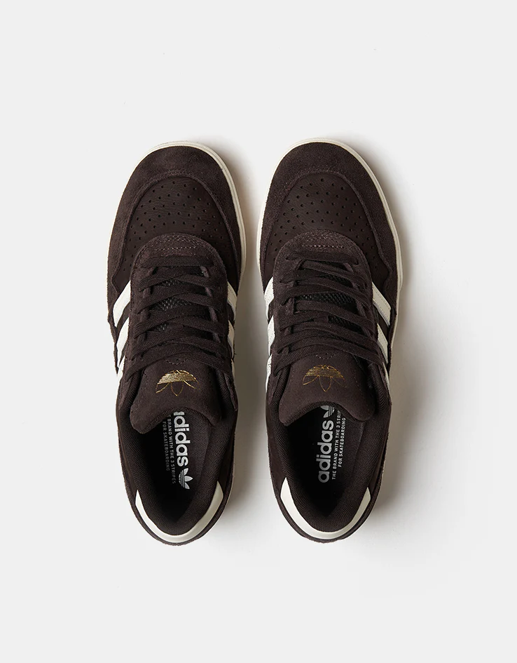 adidas Tyshawn II Skate Shoes - Aurora Coffee/Off White/Chalk White - Image 2