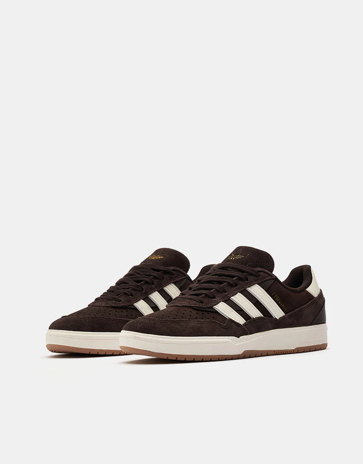 adidas Tyshawn II Skate Shoes - Aurora Coffee/Off White/Chalk White - Image 3