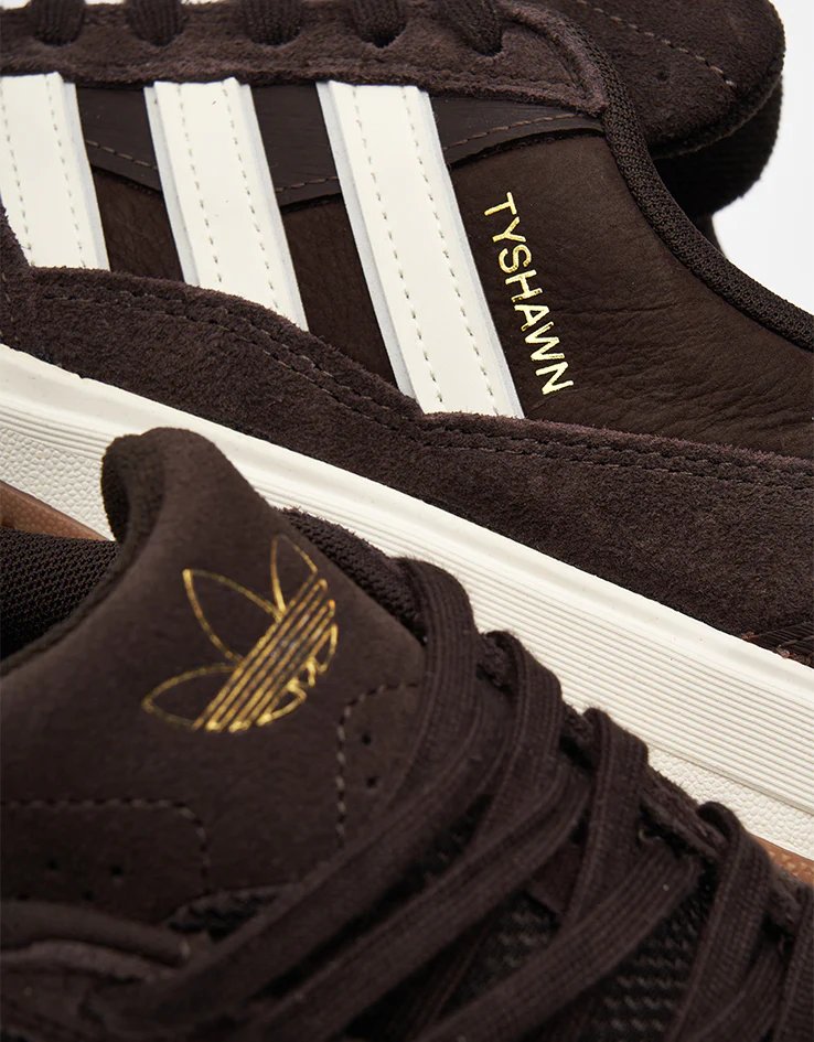 adidas Tyshawn II Skate Shoes - Aurora Coffee/Off White/Chalk White - Image 5