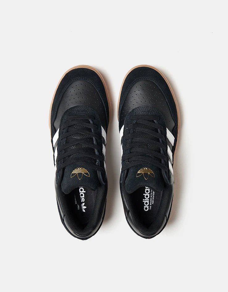 adidas Tyshawn II Skate Shoes - Core Black/Gum - Image 2
