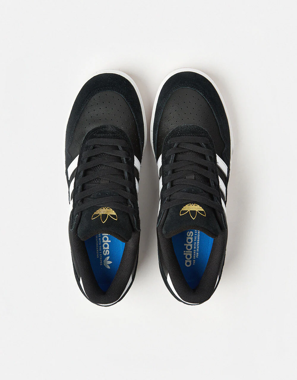 adidas Tyshawn II Skate Shoes - Core Black/White/Gum - Image 3