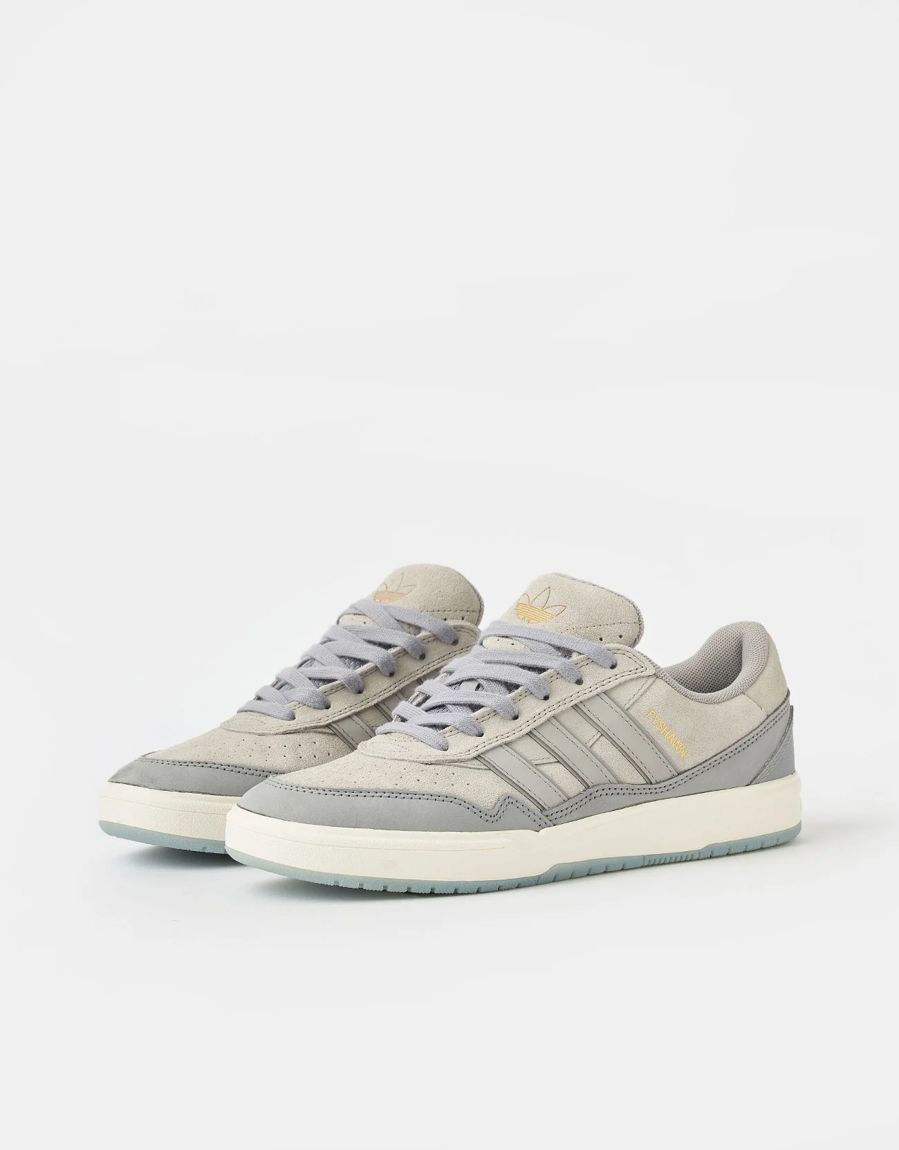 adidas Tyshawn II Skate Shoes - Light Onix/Clear Granite/Chalk White - Image 4