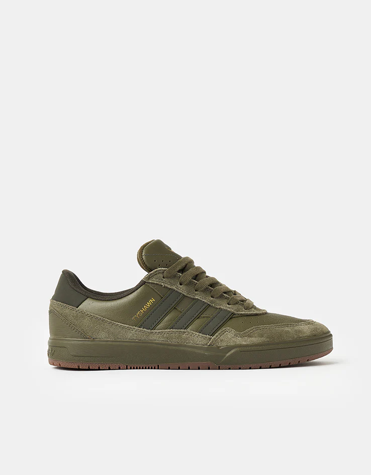 adidas Tyshawn II Skate Shoes - Olive Strata/Shadow Olive/Gum