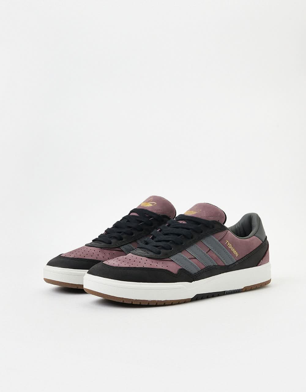 adidas Tyshawn II Skate Shoes - Shadow Fig/Grey/Core Black - Image 3