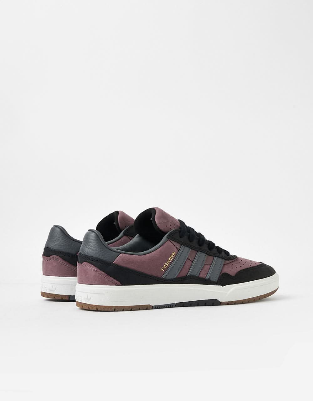adidas Tyshawn II Skate Shoes - Shadow Fig/Grey/Core Black - Image 8