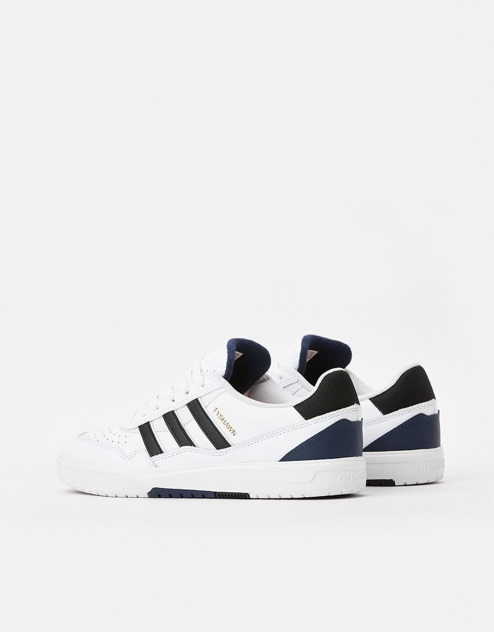 adidas Tyshawn II Skate Shoes - White/Core Black/Collegiate Navy - Image 5