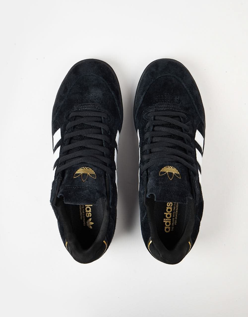 adidas Tyshawn Low Skate Shoes - Core Black/Core Black/White - Image 5