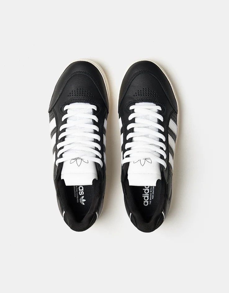 adidas Tyshawn Low Skate Shoes - Core Black/White/Chalk White - Image 2