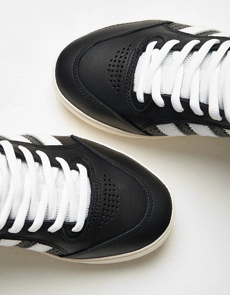 adidas Tyshawn Low Skate Shoes - Core Black/White/Chalk White - Image 8