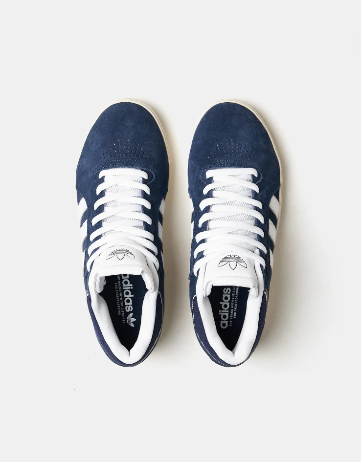 adidas Tyshawn Skate Shoes - Collegiate Navy/White/Chalk White - Image 2