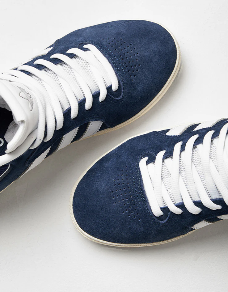 adidas Tyshawn Skate Shoes - Collegiate Navy/White/Chalk White - Image 9